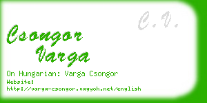 csongor varga business card